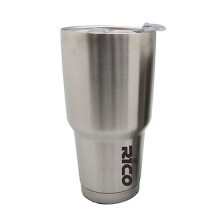 Viaje de acero inoxidable Auto vacío taza plata 30oz como buena como Yeti